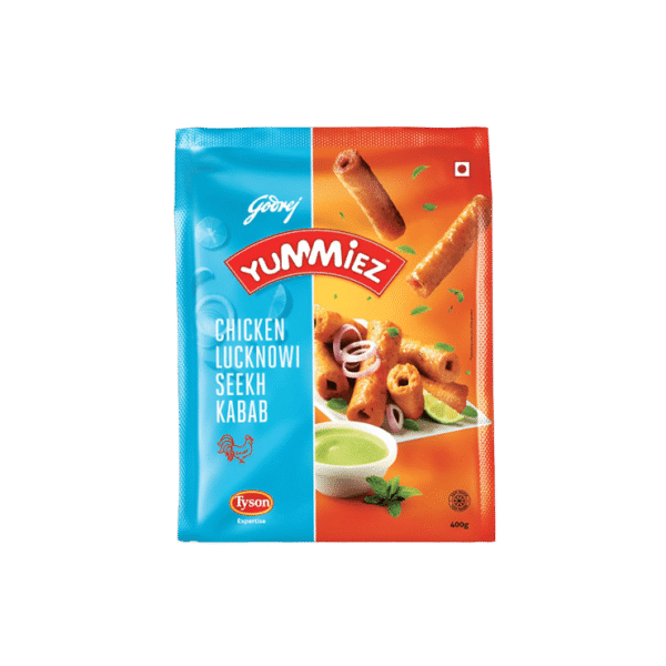 Godrej Yummiez Lucknowi Chicken Seekh Kebab (Frozen)