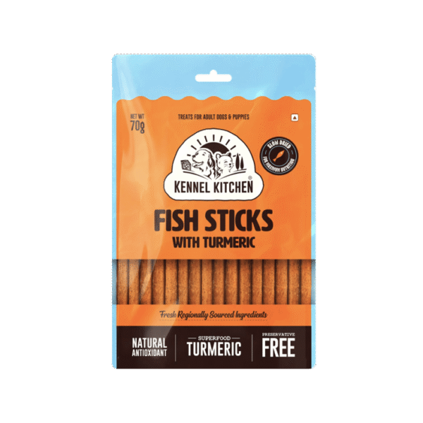 Kennel Kitchen Fish Sticks with Turmeric Dog Treat