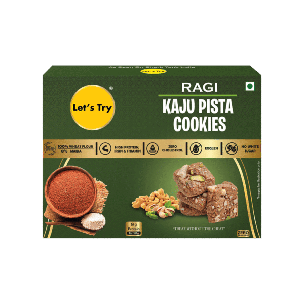 Let's Try Ragi Kaju Pista Cookies