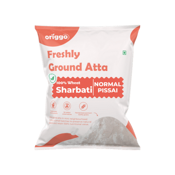 Origgo Stone Ground Sharbati Atta Normal Pissai