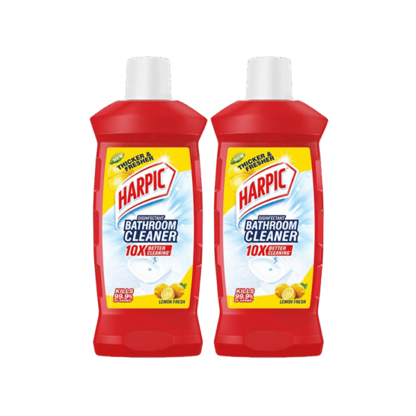 Harpic Disinfectant Liquid Bathroom Cleaner (Lemon) - Pack of 2