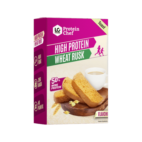 Protein Chef High Protein No Maida Premium Rusk (Elaichi Toast)