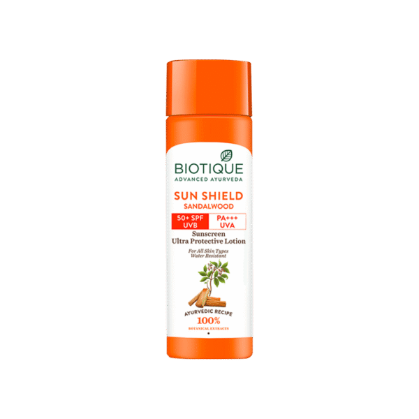 Biotique Sun Shield Sandalwood Sunscreen (SPF 50+)