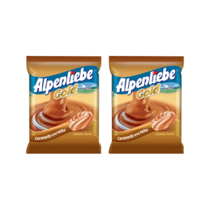Alpenliebe Gold Caramel Candy (90 Pieces) - Pack of 2