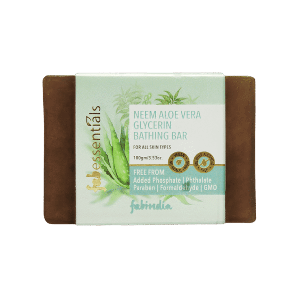 Fabessentials Neem Aloe Vera Glycerin Bathing Soap
