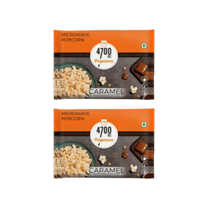 4700BC Caramel Microwave Popcorn with Seasoning - Pack of 2