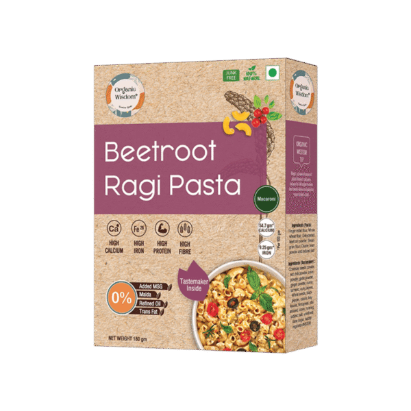 Organic Wisdom Beetroot Ragi Pasta