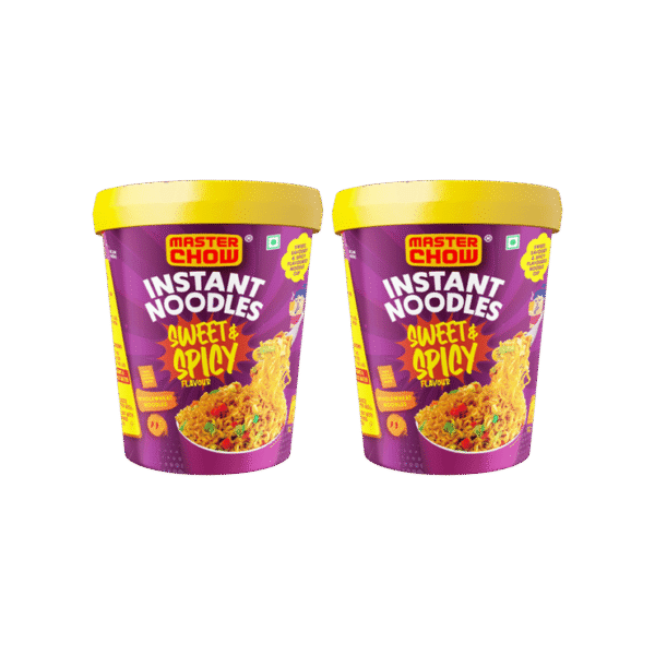 MasterChow Sweet & Spicy Instant Cup Noodles - Pack of 2