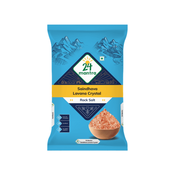24 Mantra Organic Himalayan Crystal Rock Salt (Sendha Namak)