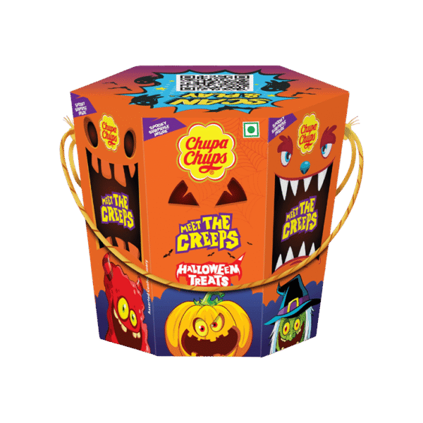 Chupa Chups Meet The Creeps Toffee Pack (Pack of Chupa Chups Jelly, Lollipop & Fruitella Toffee)