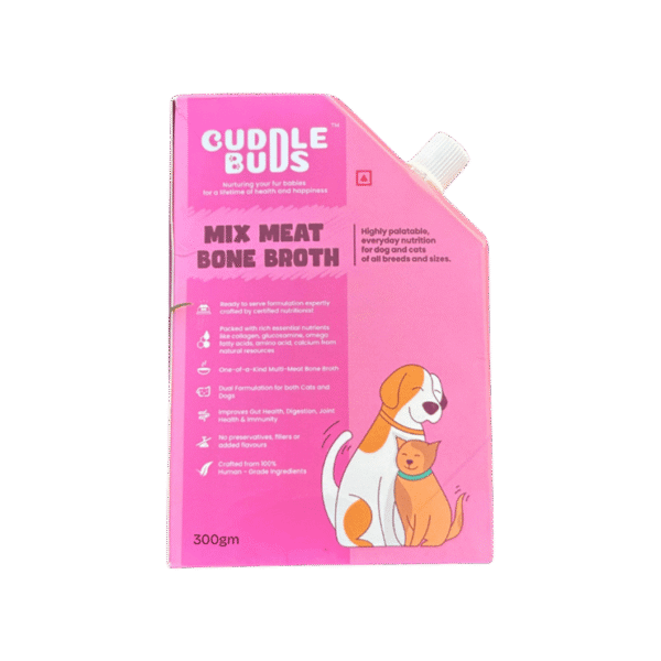 CuddleBuds Mix Meat Bone Broth Dog & Cat Food