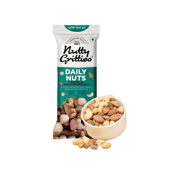 Nutty Gritties Daily Mix Nuts Roasted in Himalayan Pink Salt