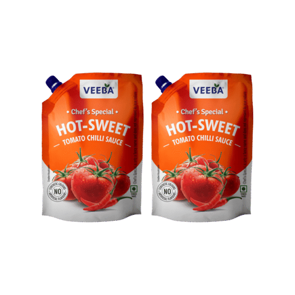Veeba Chef's Special Hot-Sweet Tomato Chilli Sauce - Pack of 2