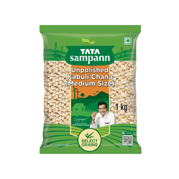Tata Sampann Unpolished Kabuli Chana (Medium Size)