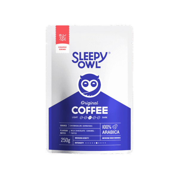 Sleepy Owl Medium Roast French Press Ground Coffee