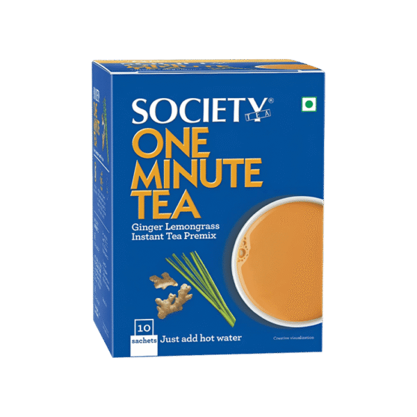 Society One Minute Ginger Lemongrass Instant Tea Premix