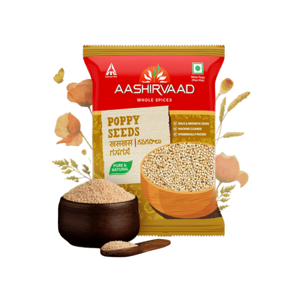 Aashirvaad Pure Whole Poppy Seeds /Khaskhas