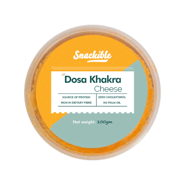 Snackible Cheese Dosa Khakhra