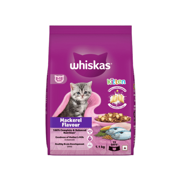Whiskas Dry Kitten Food - Mackeral Flavour (2-12 months)