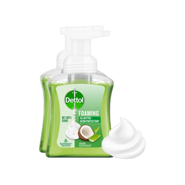 Dettol Aloe Coconut Foaming Handwash 250 ml - Pack of 2