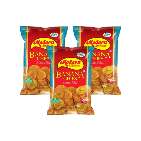 Modern Kitchens Spicy Banana Chips - Pack of 3