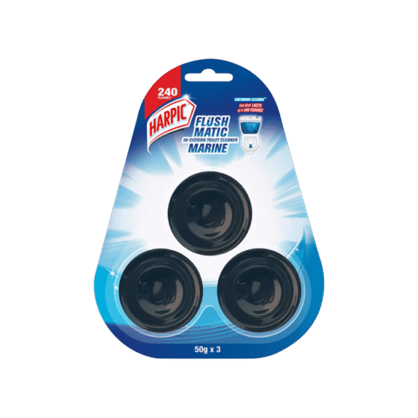 Harpic Flushmatic In-Cistern Toilet Cleaner Block (Marine)