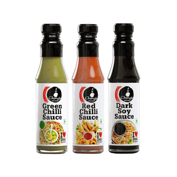 Ching's Secret Red Chilli Sauce + Ching's Secret Green Chilli Sauce + Ching's Secret Superior Dark Soy Sauce Combo