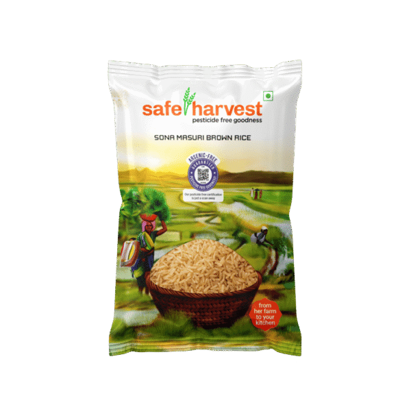 Safe Harvest Unpolished Brown Sona Masuri Rice