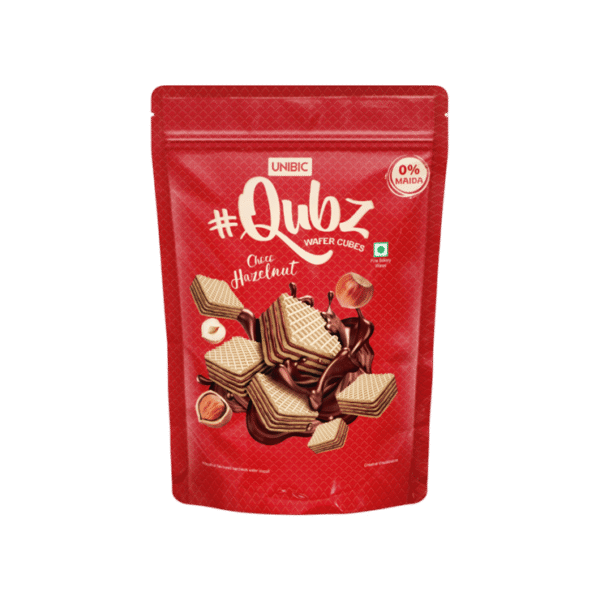 Unibic Qubz Choco Hazelnut Wafer Cube