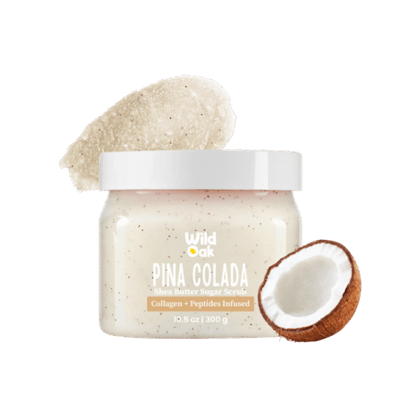 Wild Oak Pina Colada Shea Butter Sugar Body Scrub