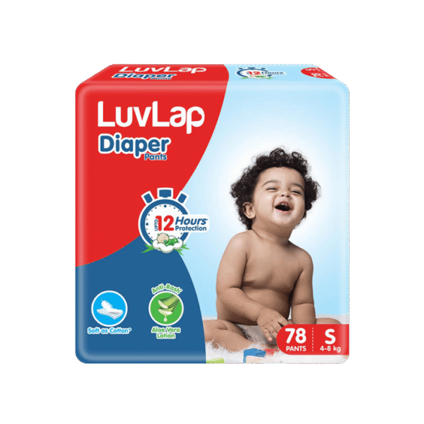 LuvLap Baby Diaper Pants (S, 4-8 kg)