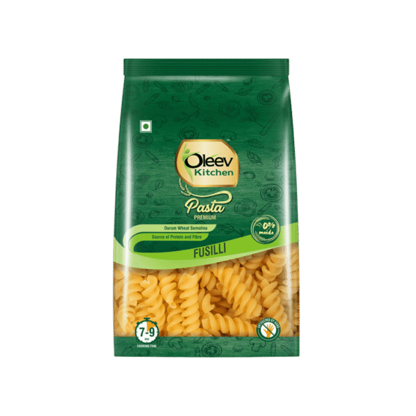 Oleev Kitchen Fusilli Durum Wheat Pasta