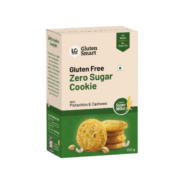 Lo! Foods Gluten Free Pista Cookies (Sugar Free)