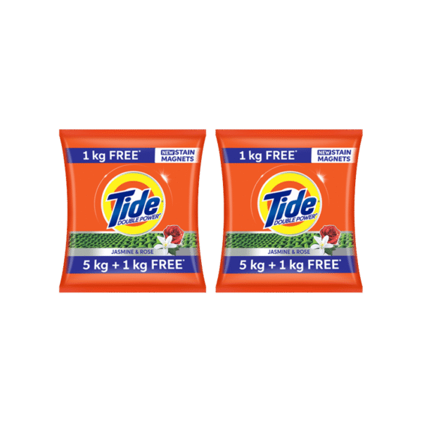 Tide Double Power Detergent Powder (Jasmine & Rose) - Pack of 2