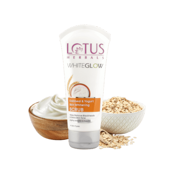 Lotus Herbals WhiteGlow Skin Brightening Oatmeal & Yogurt Face Scrub