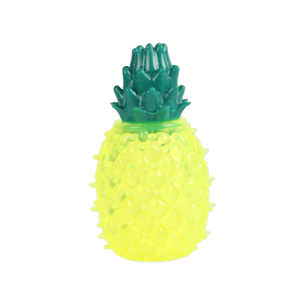 Super Pet Freezable Pineapple Cat Chew Toy for Summer (Yellow, Green)