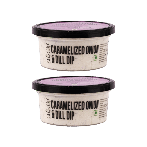 Saucery Caramalized Onion & Dill Dip - Pack of 2