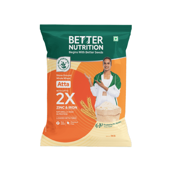 Better Nutrition Wheat Atta ? 2X Nutrition