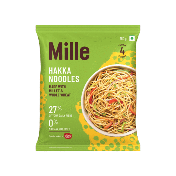 Mille Hakka Noodles Made With Millet & Whole Wheat