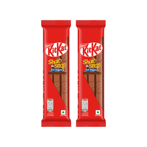 Nestle KitKat Share & Snap 2x3 Fingers Wafer Chocolate - Pack of 2