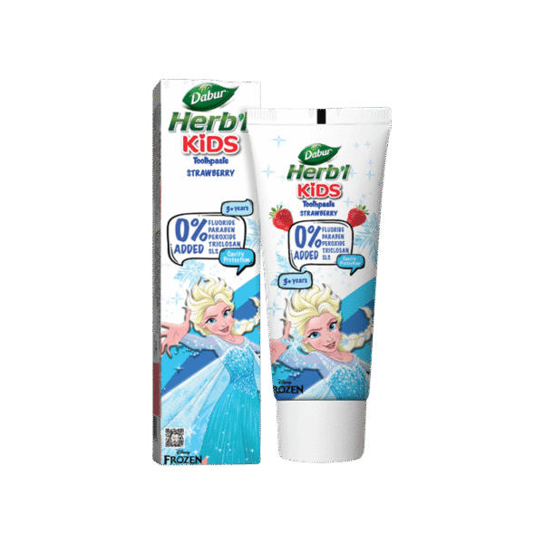 Dabur Herb'l Kids Toothpaste (Frozen, 3+ years, Strawberry Flavour)