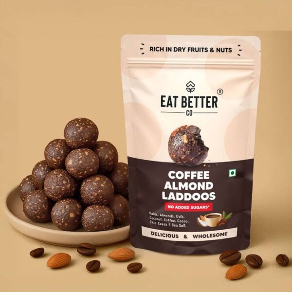 Coffee & Almond Sugar Free Laddu Eat Better Co