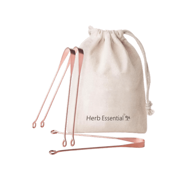Herb Essential Copper Tongue Cleaner Set
