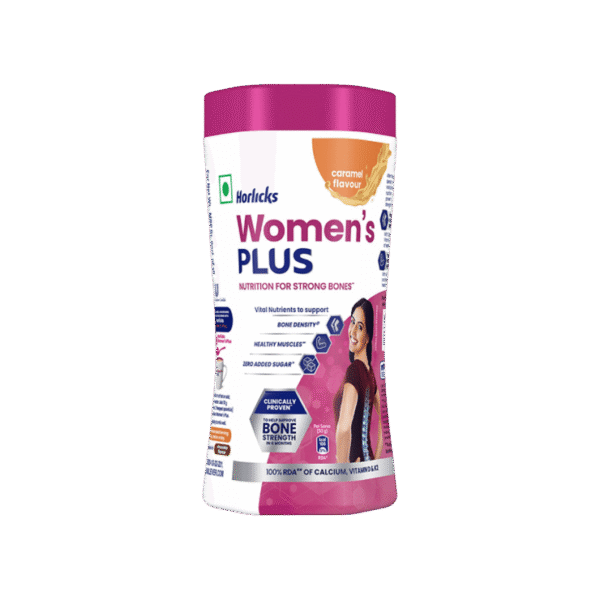 Horlicks Women's Plus Caramel Drink Mix (Jar)