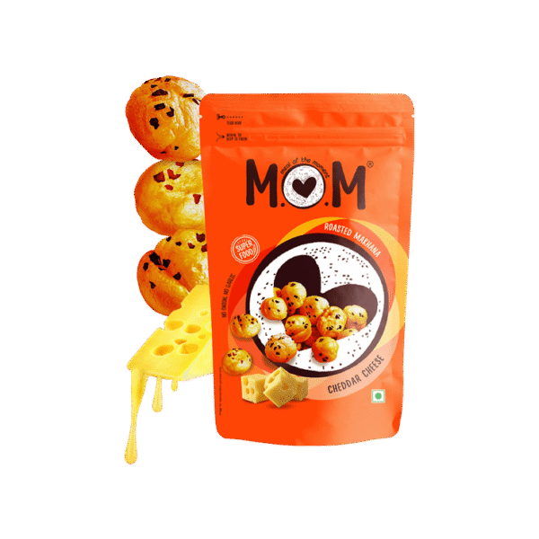 Cheddar Cheese Roasted Makhana by MOM - Meal Of The Moment