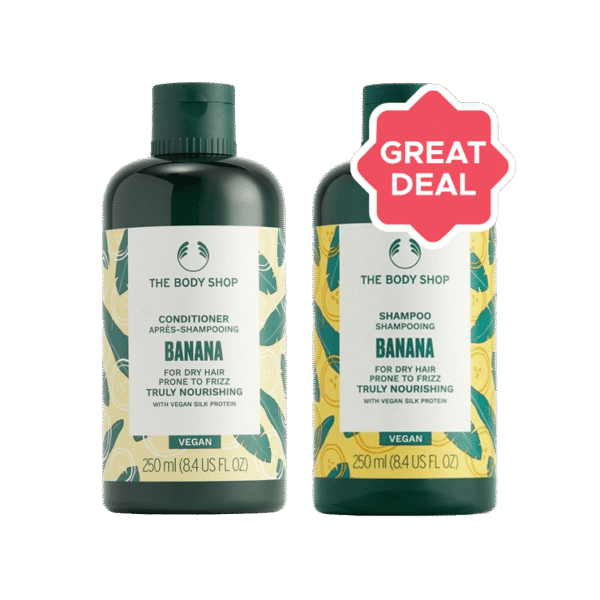 The Body Shop Banana Conditioner +  Banana Shampoo Combo