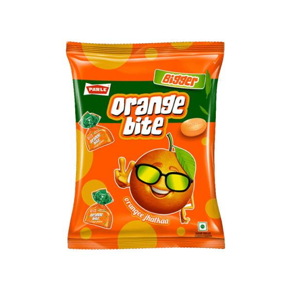 Parle Orange Bite Bigger - Orangee Jhatkaa Candy