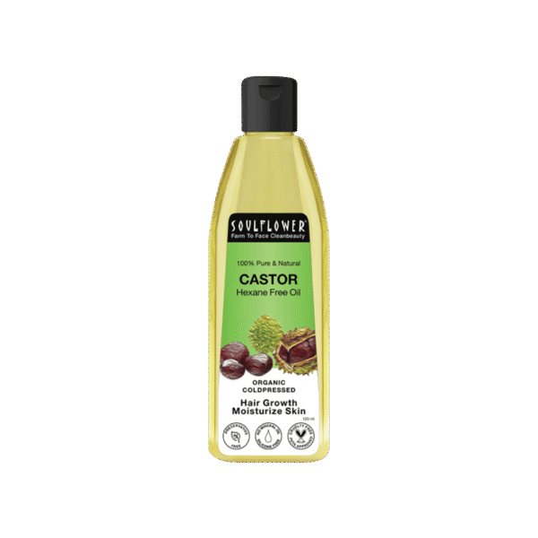 Soulflower Castor Oil, 100% Pure for Hair & Skin