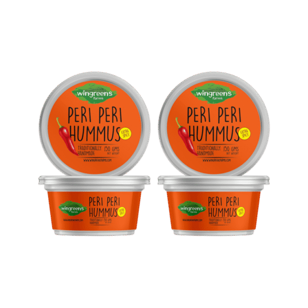 Wingreens Farms Peri Peri Hummus Dip - Pack of 2