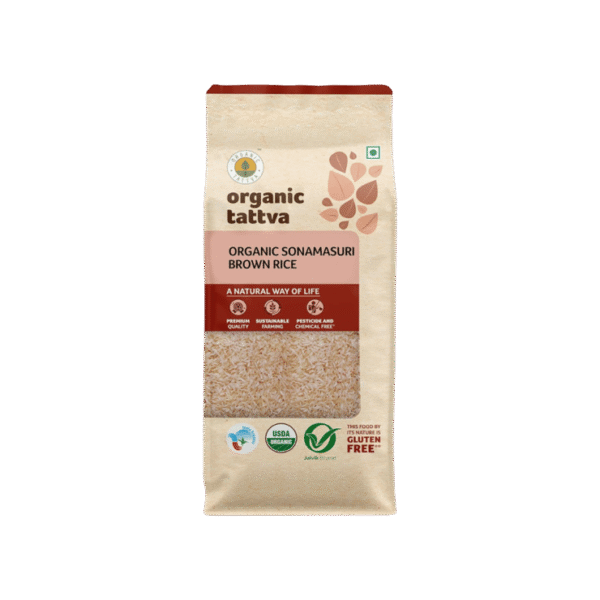 Organic Tattva Brown Organic Sonamasuri Rice